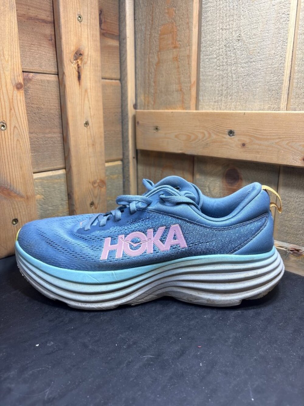 Hoka Bondi 8 Women's Running Shoes 1127952 Blue Pink Size US 10B UK 8.5 EU 42.6 - Picture 4 of 7